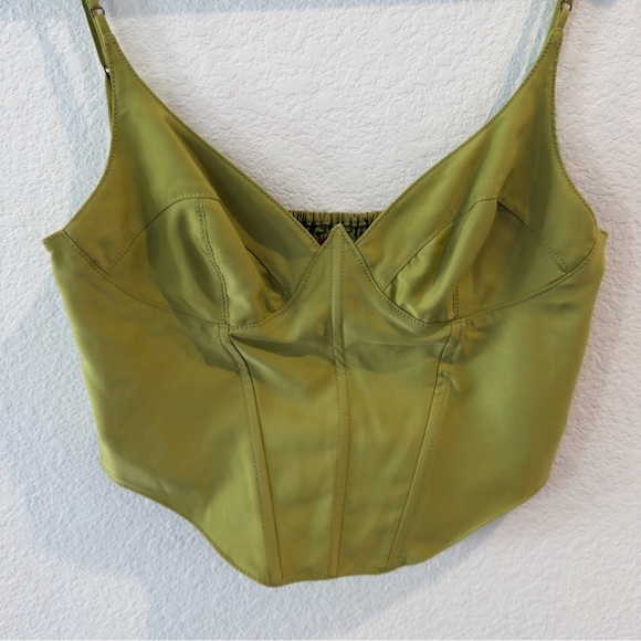 Urban Outfitters- Karissa Olive Corset Bustier - Size L - Picture 2 of 7